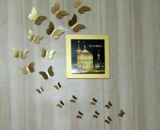 عکس پروانه های طلایی تزئینی