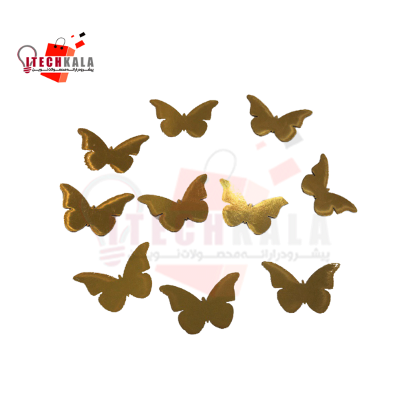 عکس پروانه های طلایی تزئینی