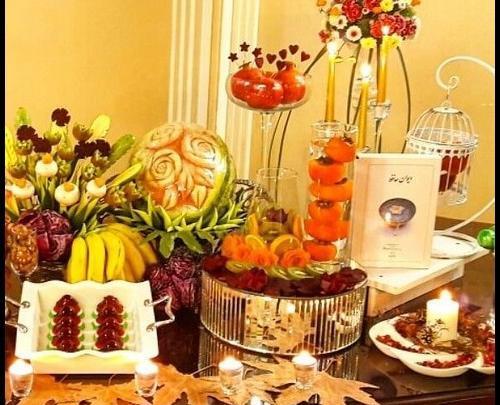 عکس ایده تزیین یلدا عروس