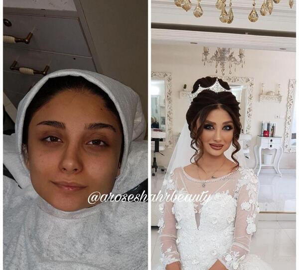 عکس های عروس سالن زیبایی