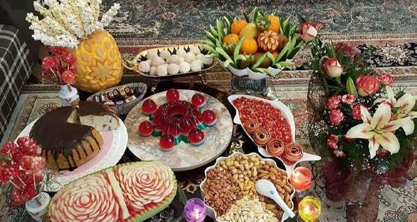 عکس ایده تزیین شب یلدا برای عروس