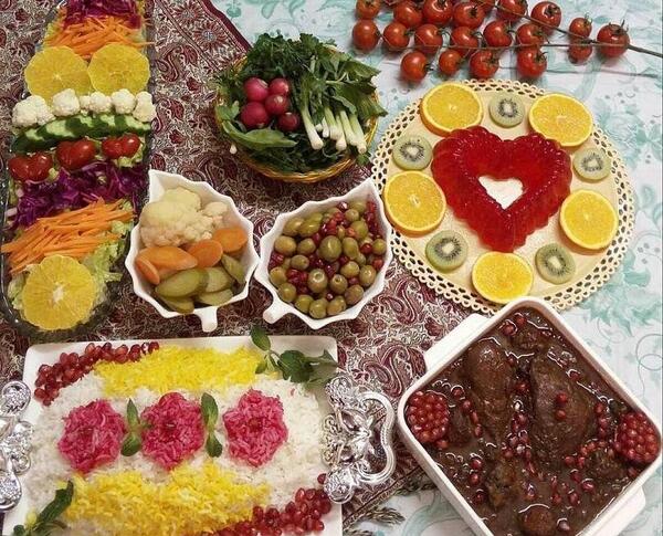 عکس ایده غذا برای یلدا