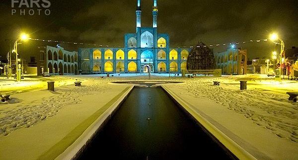 عکس برف یزد