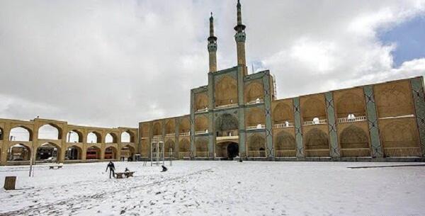 عکس برف یزد