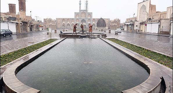عکس برف یزد