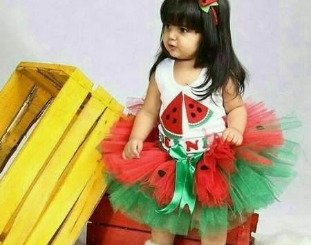 عکس لباس یلدای کودکانه