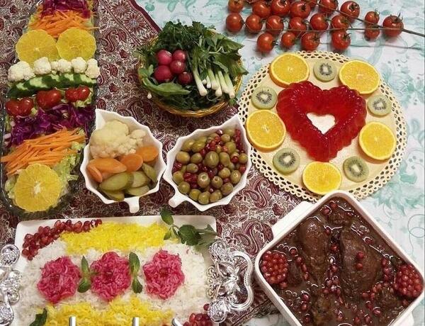 عکس غذای شب یلدا