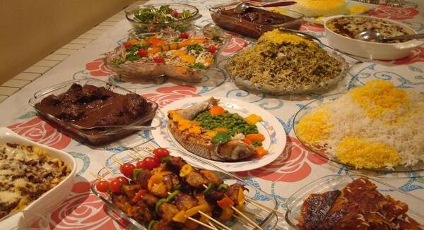 عکس غذای شب یلدا