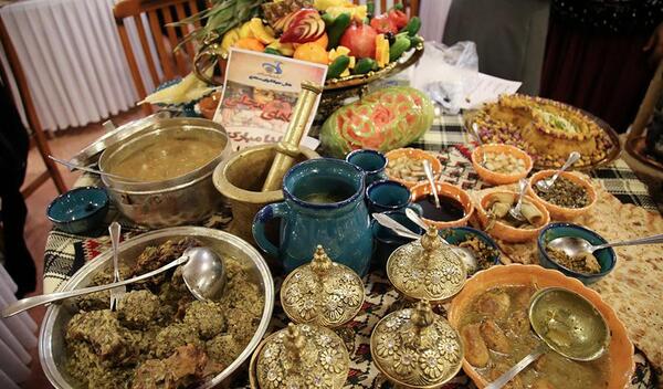 عکس غذای شب یلدا