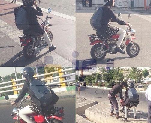 عکس دختر موتور سوار