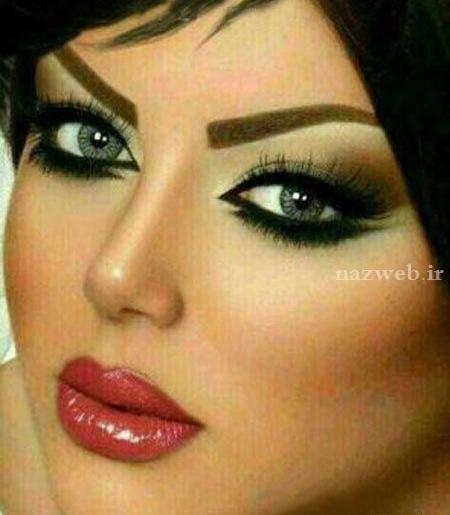 عکس زنان زیبا با آرایش غلیظ