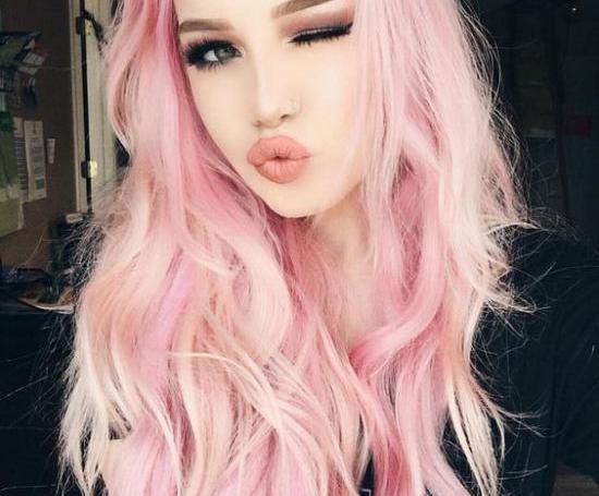 عکس دختر مو صورتی برای پروفایل