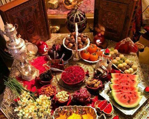 عکس شب یلدا میز