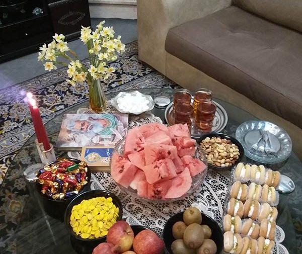 عکس شب یلدا میز