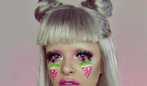 عکس آرایش صورت شب یلدا
