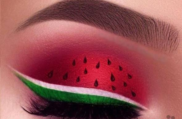 عکس آرایش صورت شب یلدا