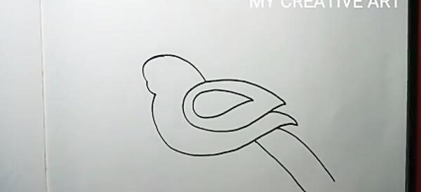 عکس مرغ عشق نقاشی