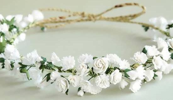 عکس تاج گل طبیعی عروس