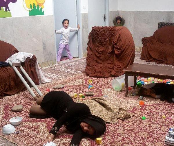 عکس در مورد مانور زلزله در خانه