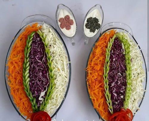 عکس ایده تزیین سالاد ساده