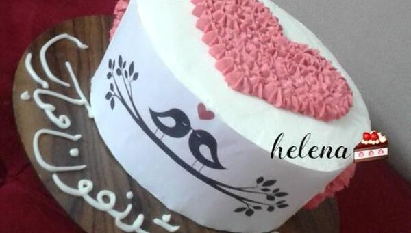 عکس کیک سالگرد ازدواج ساده