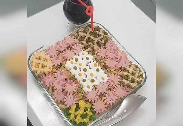 عکس ایده برای تزیین سالاد ماکارونی