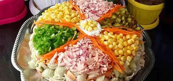 عکس ایده برای تزیین سالاد ماکارونی