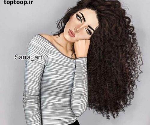 عکس دختر عروسکی مو فرفری