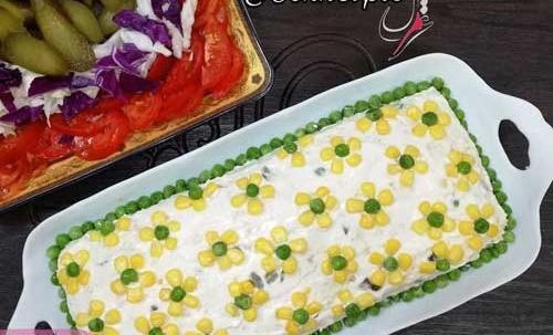 عکس ایده برای تزیین سالاد الویه ساده