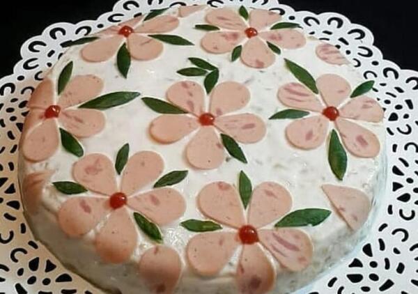 عکس ایده برای تزیین سالاد الویه ساده