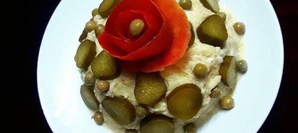 عکس ایده برای تزیین سالاد الویه ساده