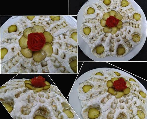عکس ایده برای تزیین سالاد الویه ساده