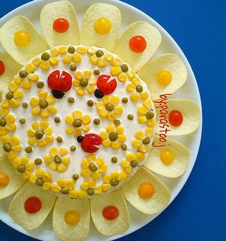 عکس ایده برای تزیین سالاد الویه ساده