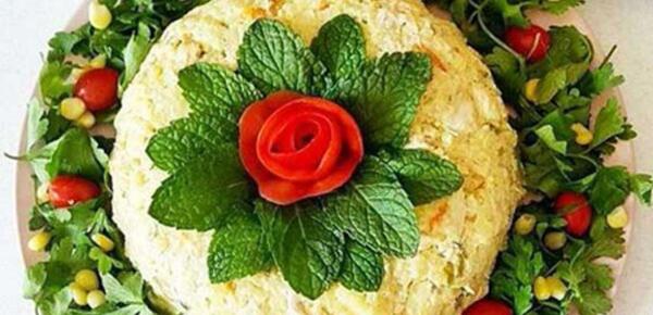 عکس ایده برای تزیین سالاد الویه ساده