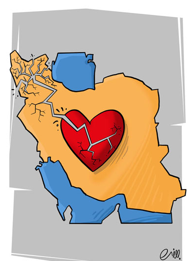 عکس کارتونی در مورد مانور زلزله