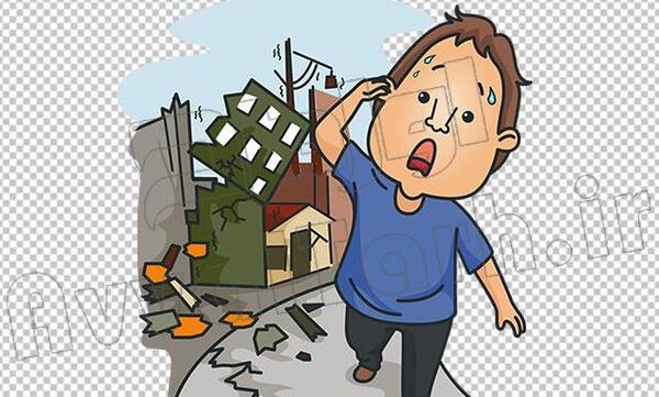 عکس کارتونی در مورد مانور زلزله