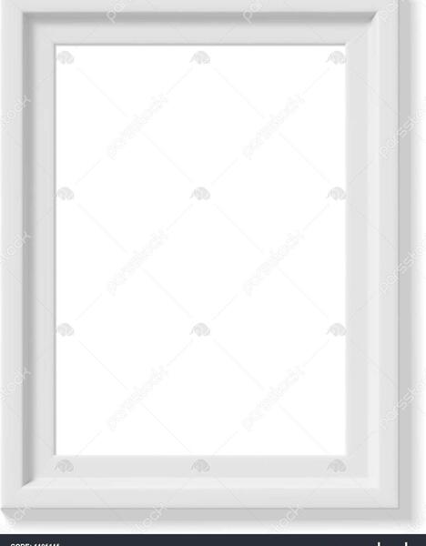 قاب عکس سفید ساده