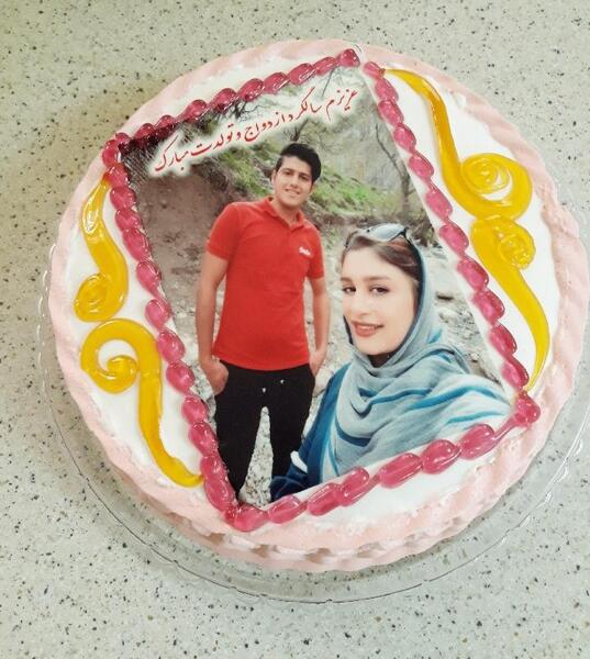 عکس سالگرد ازدواج با کیک
