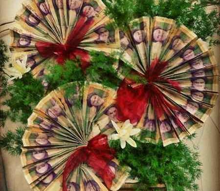 عکس تزیین پول برای تولد پسر بچه