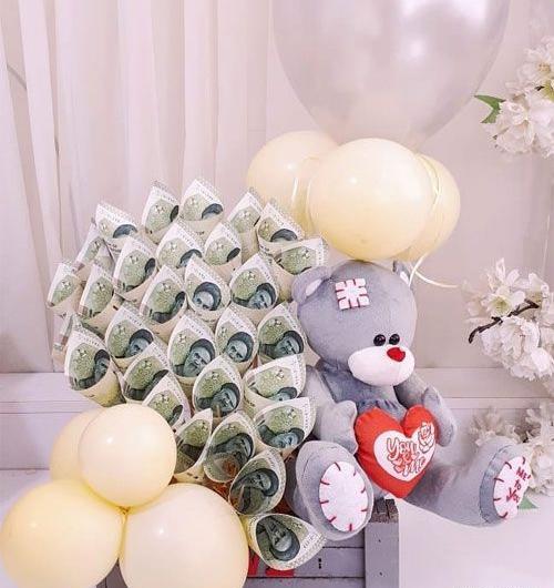 عکس تزیین پول برای تولد پسر بچه