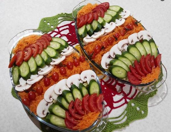 عکس ایده جدید برای تزیین سالاد