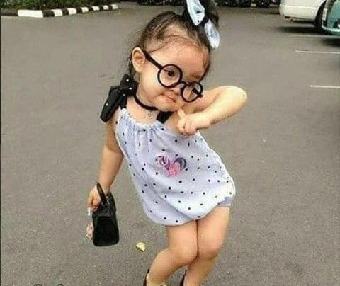 عکس دختر بچه قرتی