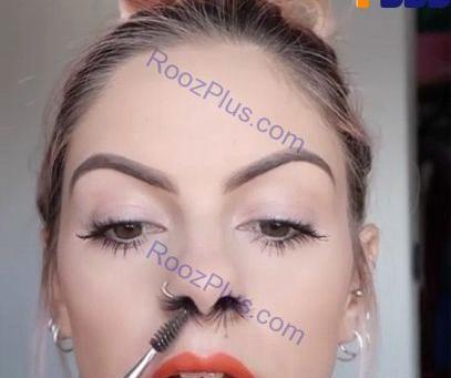 عکس دختر مو بلند صورتی