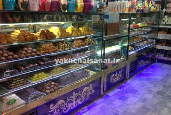 عکس یخچال شیرینی فروشی