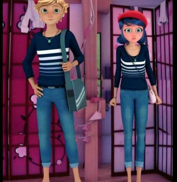 عکس مرینت و آدرین با هم