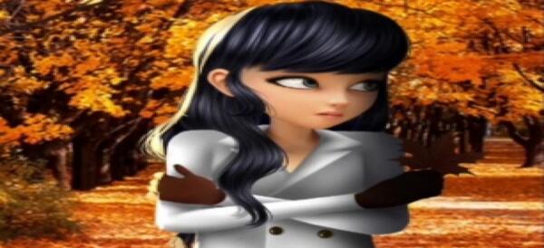 عکس مرینت و ادرین در پاییز