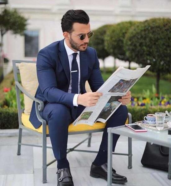عکس پسر خوشتیپ با کت و شلوار