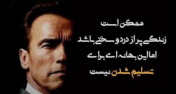 عکس جملات انگیزشی آرنولد شوارتزنگر