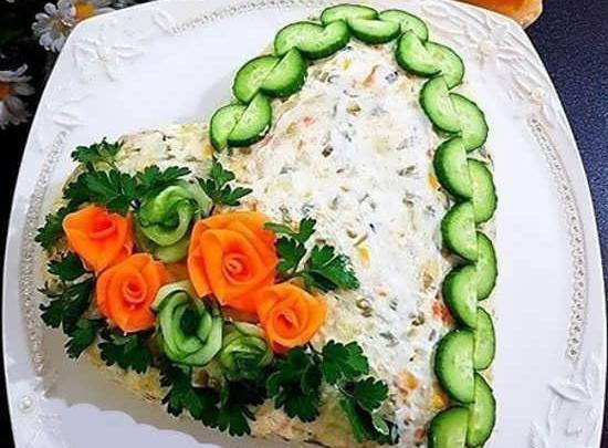 عکس ایده هایی برای تزیین سالاد