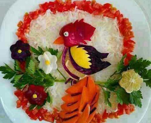 عکس ایده هایی برای تزیین سالاد